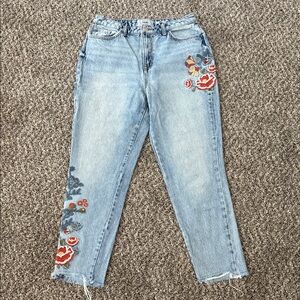 New Look Jeans with Floral Embroidery